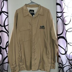 Vintage Safari Nordik Button Down Shirt Moose Elk Long Sleeve Mens XL